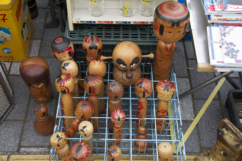Japanese wooden dolls